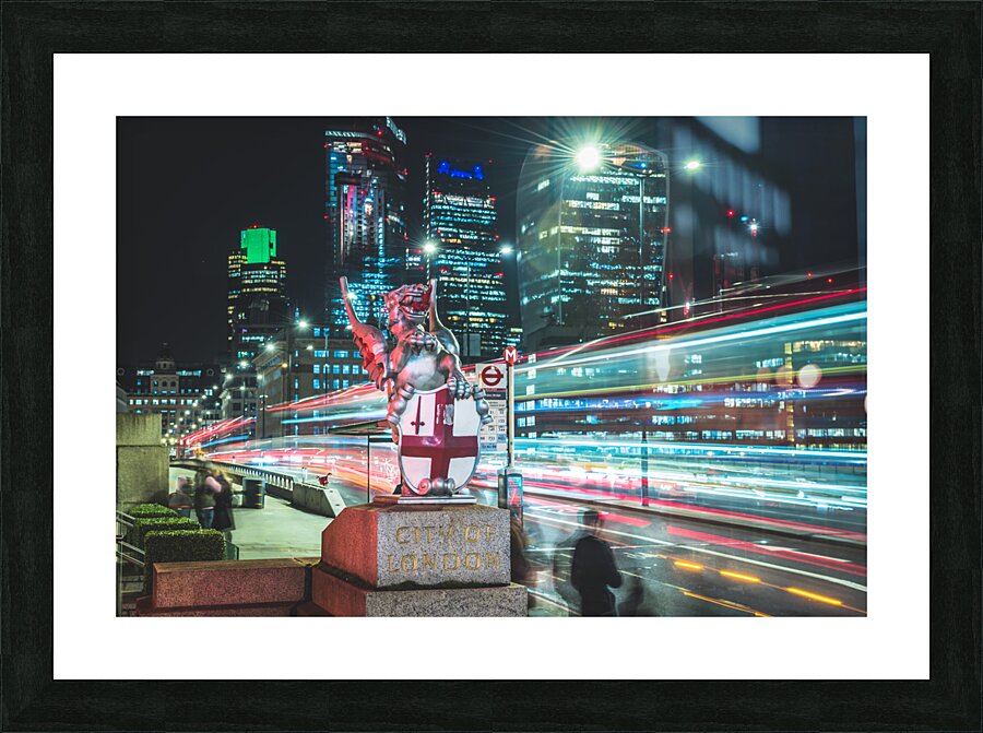 London Lion Picture Frame print