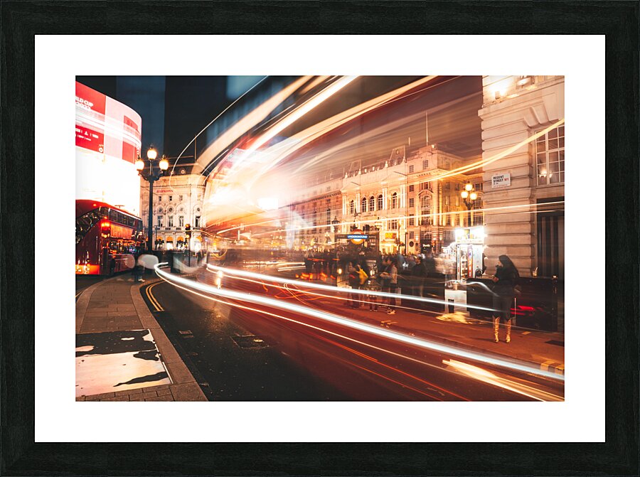 Picadilly whoosh Picture Frame print