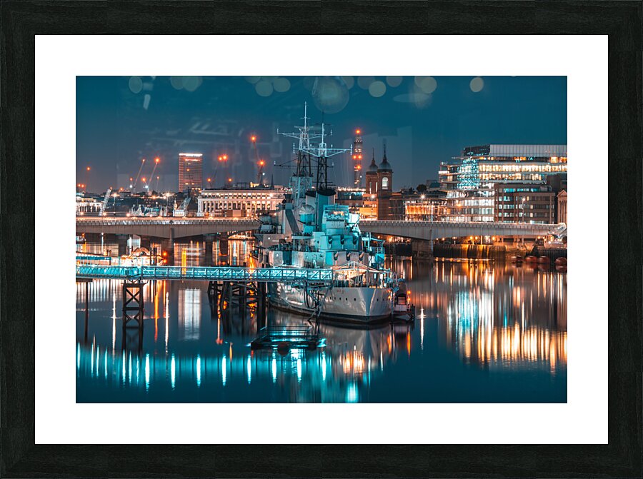 Glassy Thames Picture Frame print