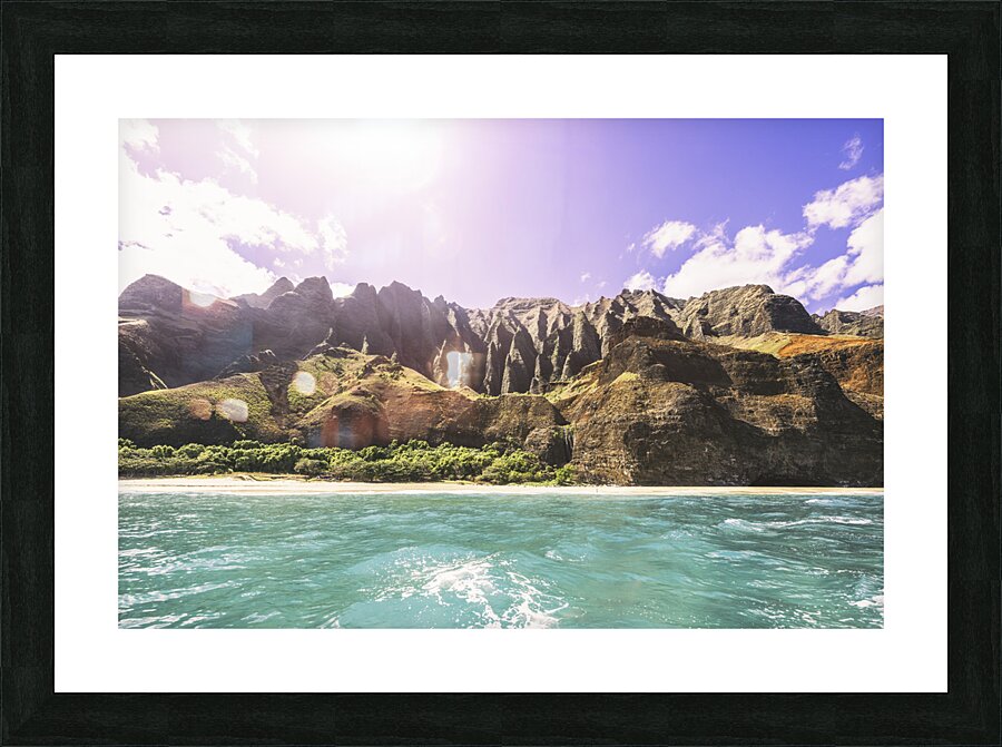 Na Pali 3 Picture Frame print