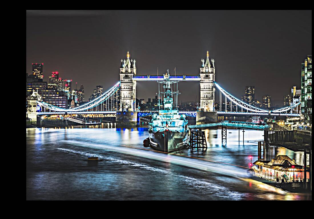 Thames boat trails Reproduction