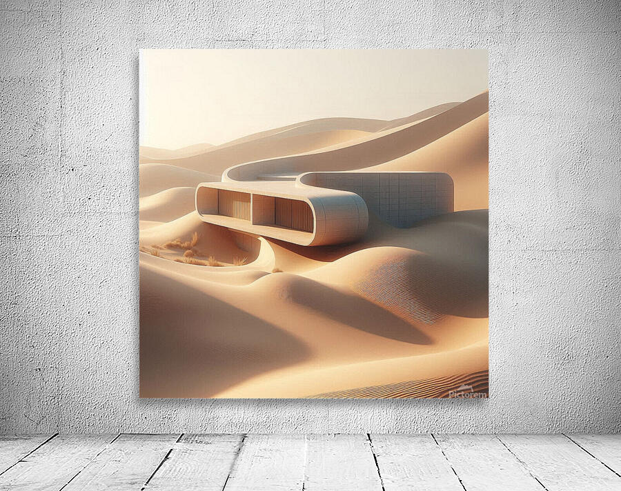 Desert Flow Pavilion  Aperçu sur mur