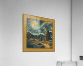 GOGHING DOWN THE ROAD GOLD Acrylic Print