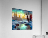 WINTER MARSH......VELVET ABSTRACT Acrylic Print