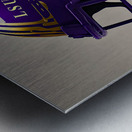 PURPLE AND GOLD Metal print