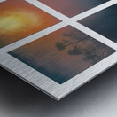 BLURRED MOON    9 PANEL WINDOW FRAMED Metal print