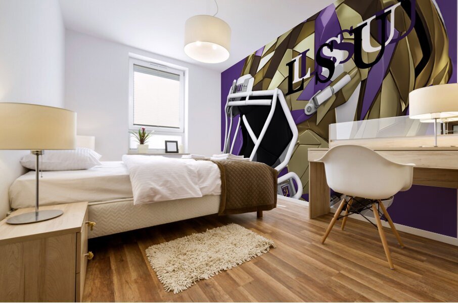 L S U 3D Mural print
