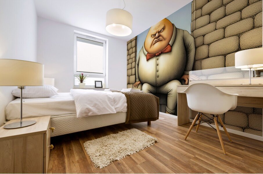 GRUMPY HUMPTY DUMPTY Mural print