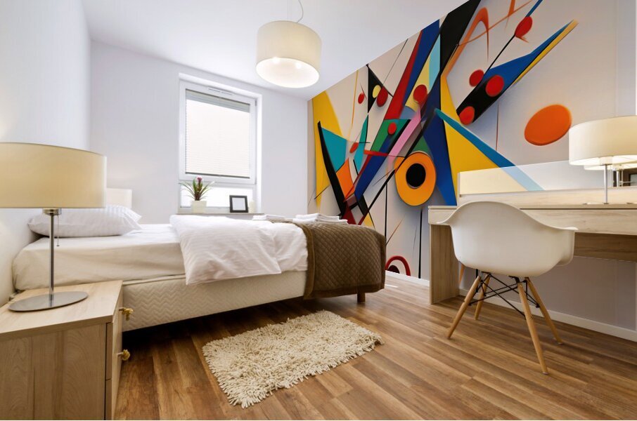 GROUCHO MARX 3D ABSTRACT Mural print