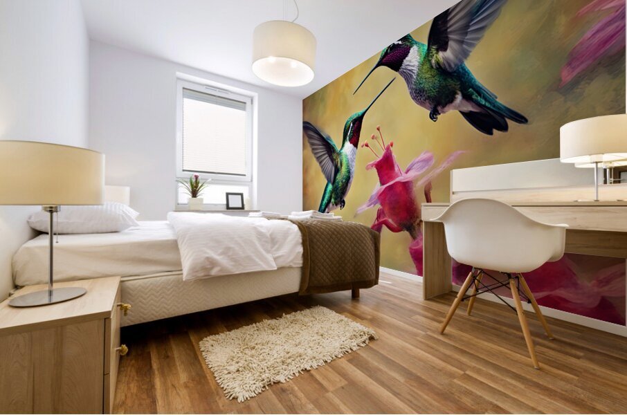 HUMMINGBIRDS Mural print