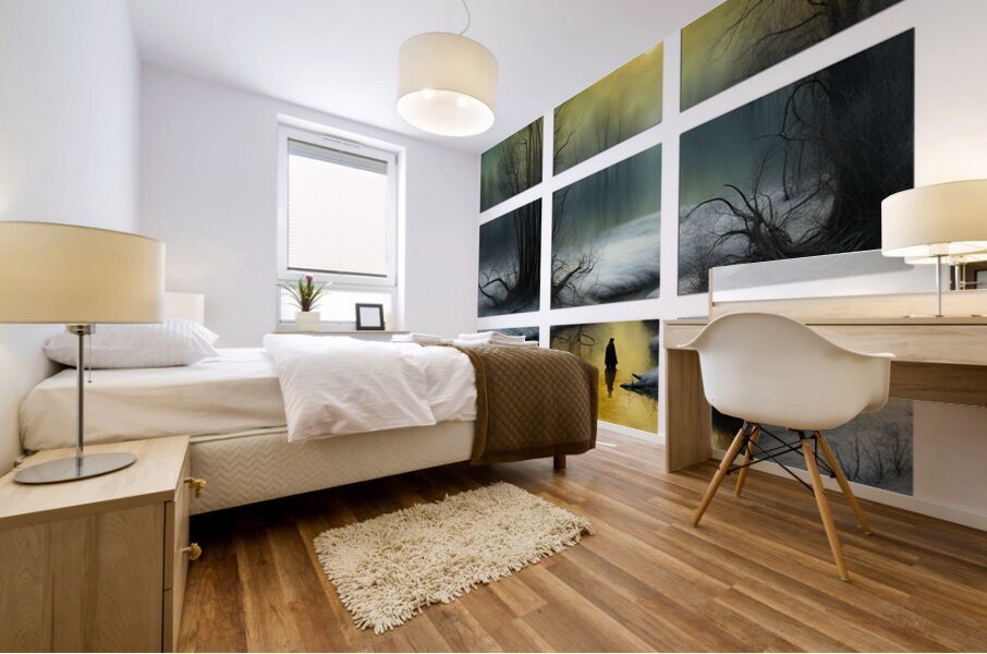 BITTER COLD CROSSING Mural print