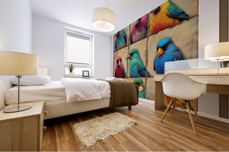 THE  LINE UP Mural print