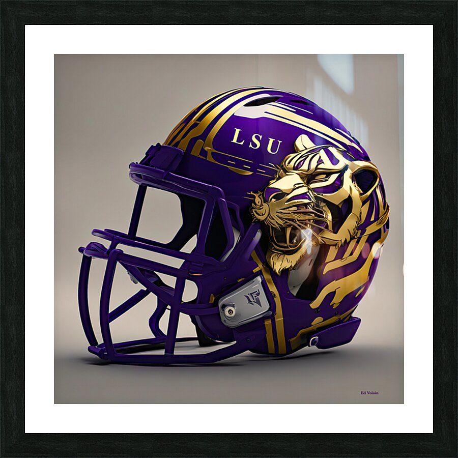 PURPLE AND GOLD Picture Frame print