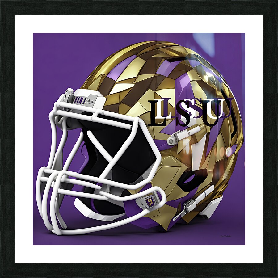 L S U 3D Picture Frame print