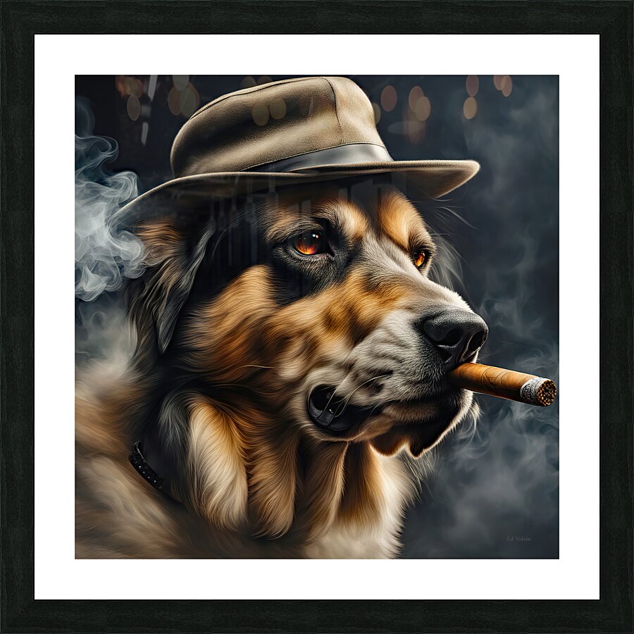 TOP DOG Picture Frame print