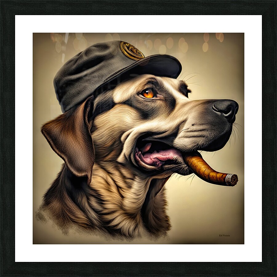 CROOKED SMOKES Picture Frame print