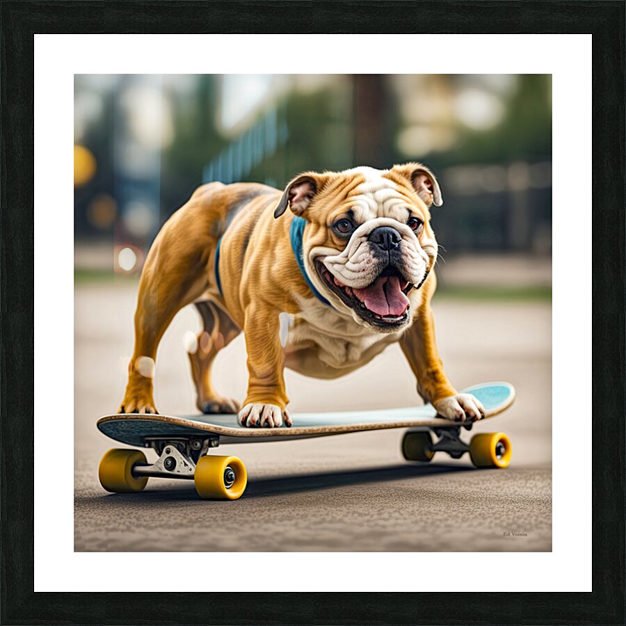 BORN TO SKATE V Picture Frame print