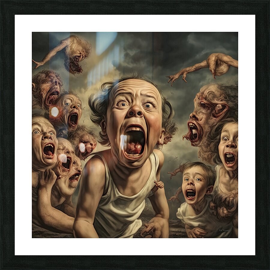 FACE YOUR FEARS 6 Picture Frame print