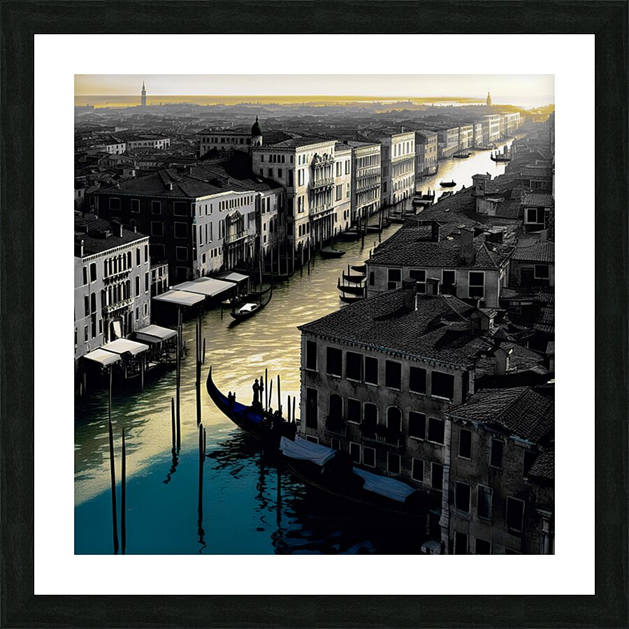 VENICE SUNRISE......SELECTIVE COLORING Picture Frame print
