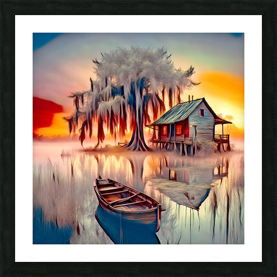 FLOATER......VELVET ABSTRACT Picture Frame print