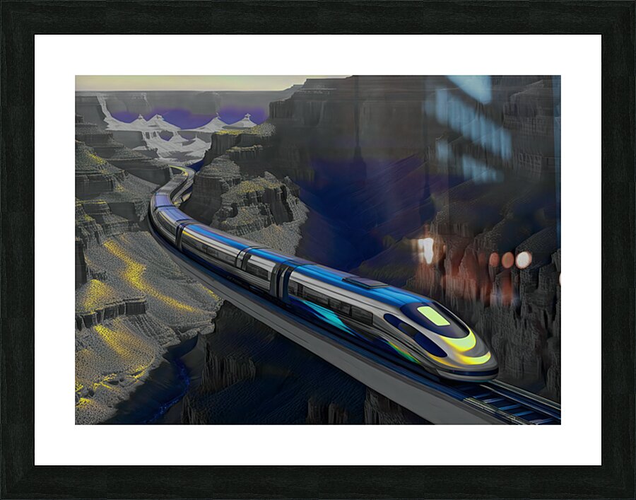 THE GORGE .....SELECTIVE COLORING Picture Frame print