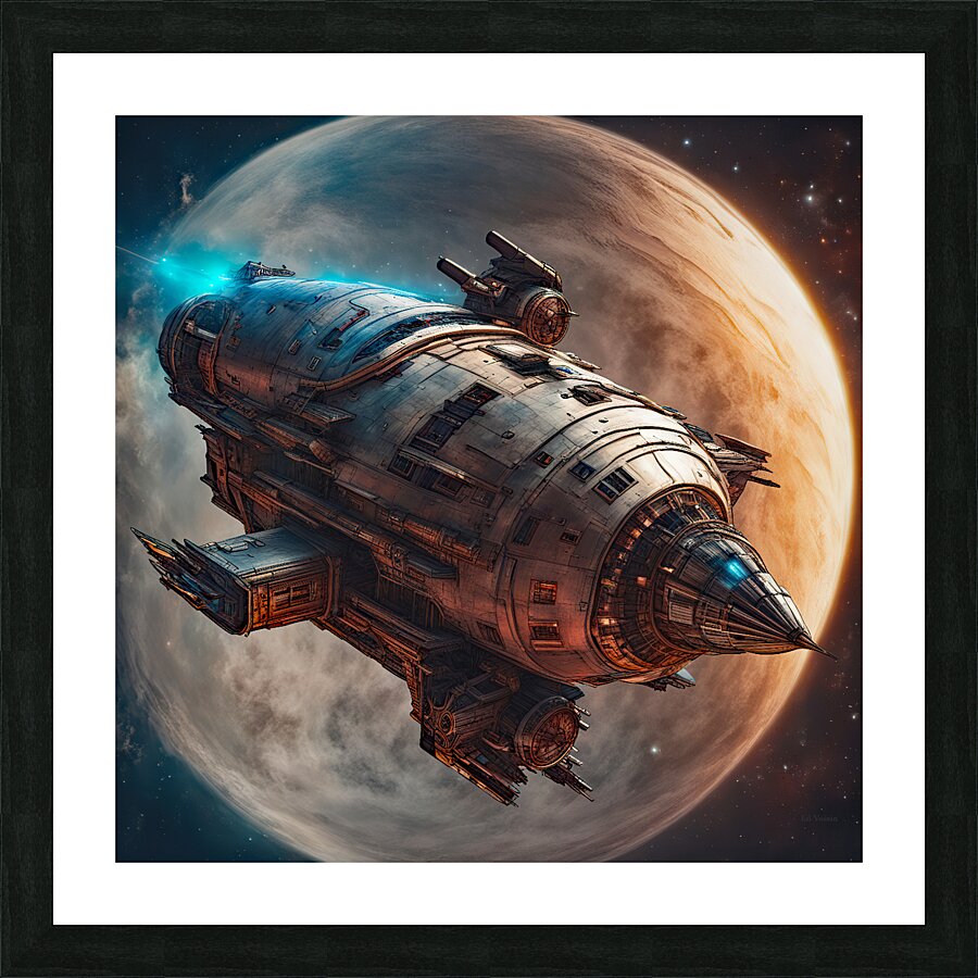 SPACE  DELIVERY Picture Frame print