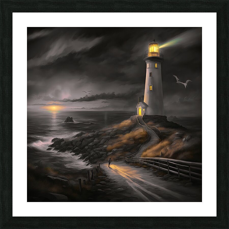 DAYS LAST LIGHT Picture Frame print