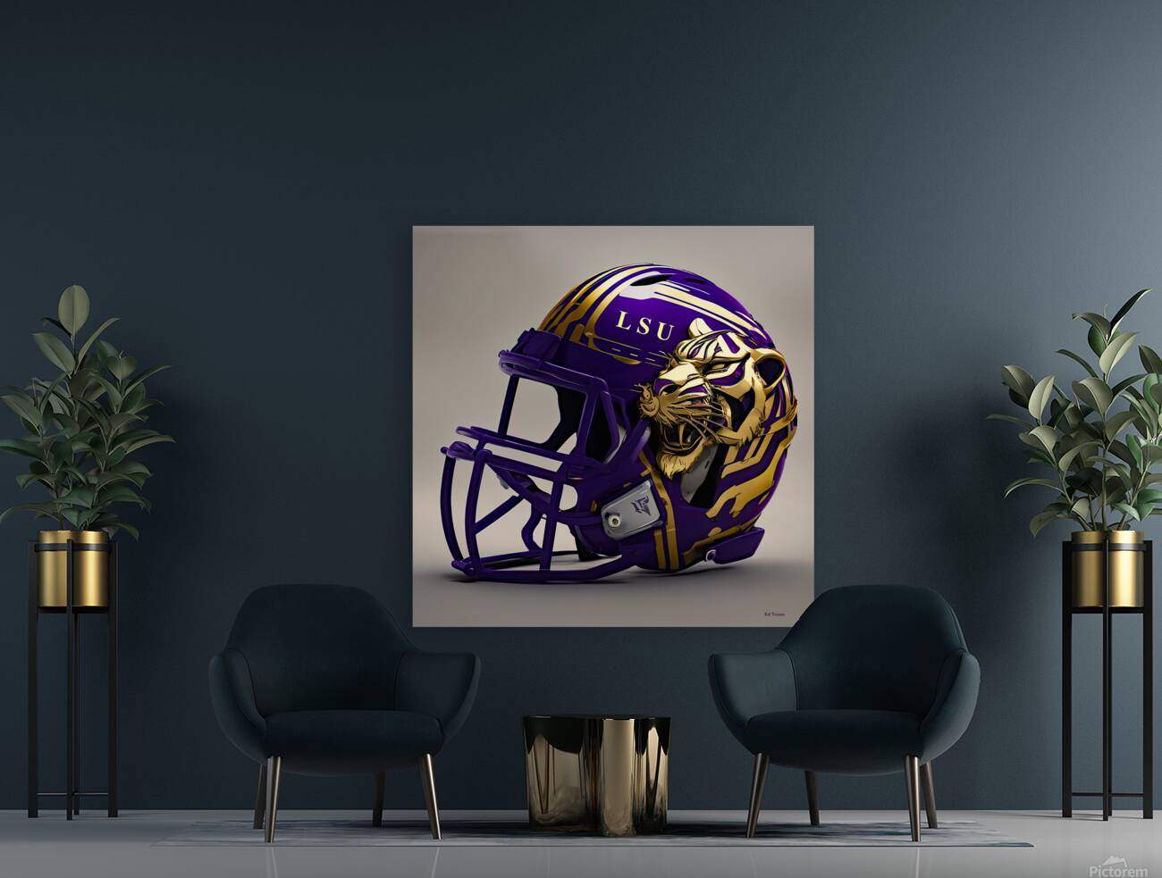 PURPLE AND GOLD Reproduction