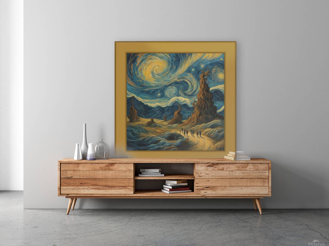 GOGHING DOWN THE ROAD GOLD Reproduction