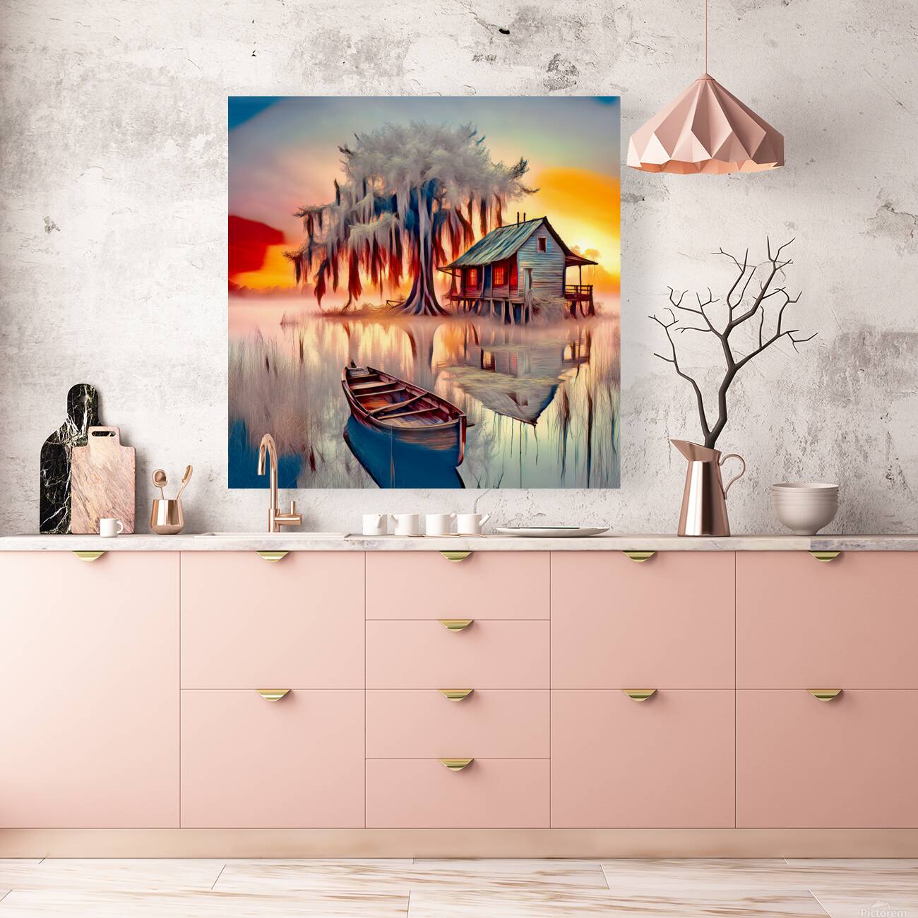 FLOATER......VELVET ABSTRACT Reproduction