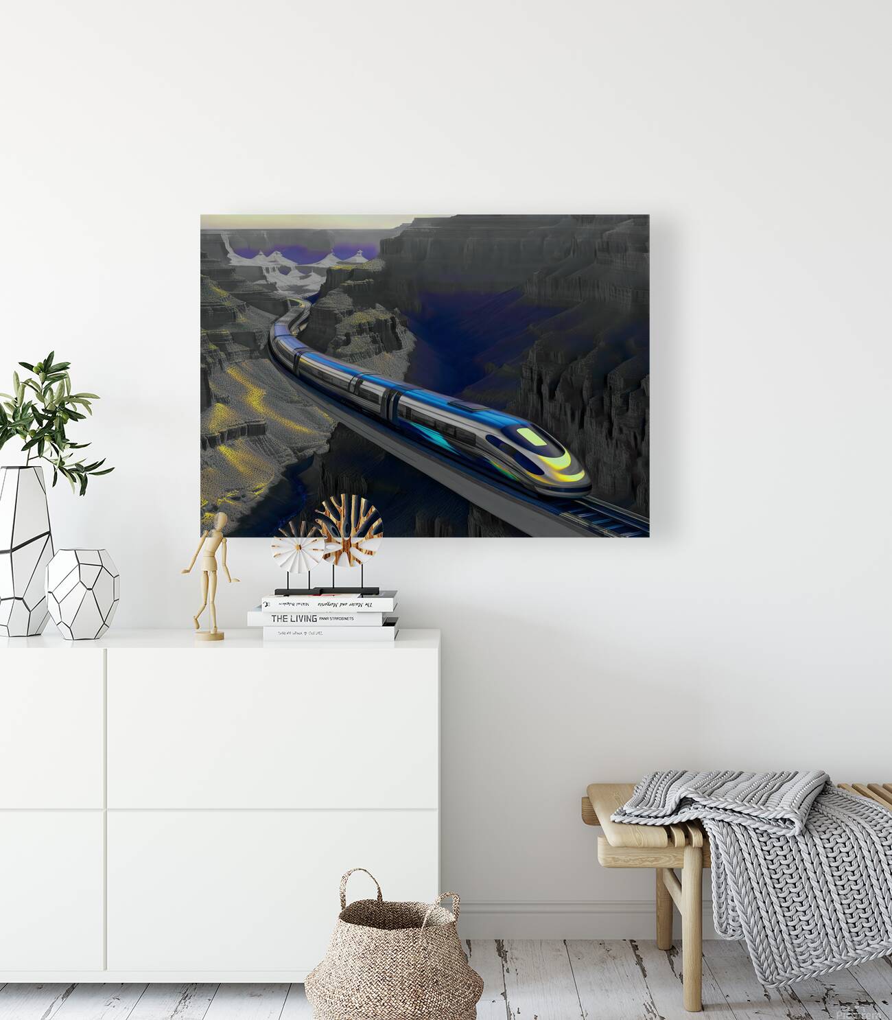 THE GORGE .....SELECTIVE COLORING Reproduction