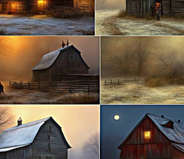 BARN COLLAGE by Digicam