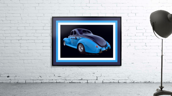 1940 Ford Custom Coupe - HDR - Triple  Matted Wall Preview