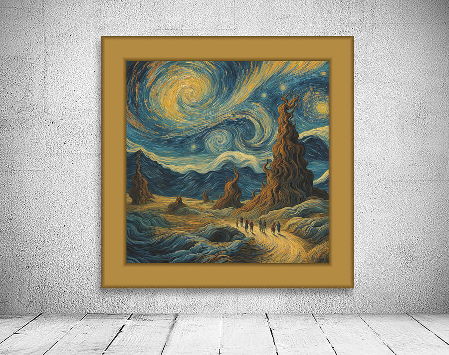 GOGHING DOWN THE ROAD GOLD Wall Preview