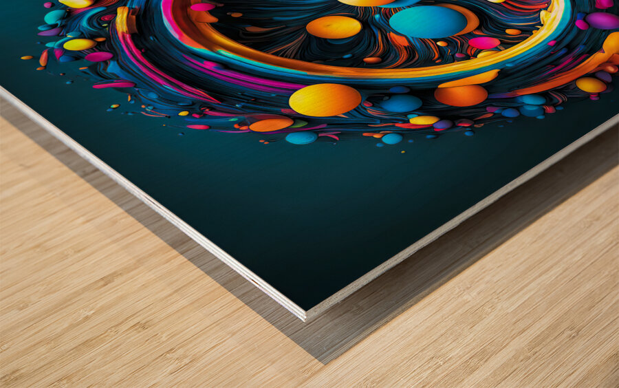 SUPER ROULETTE Wood print