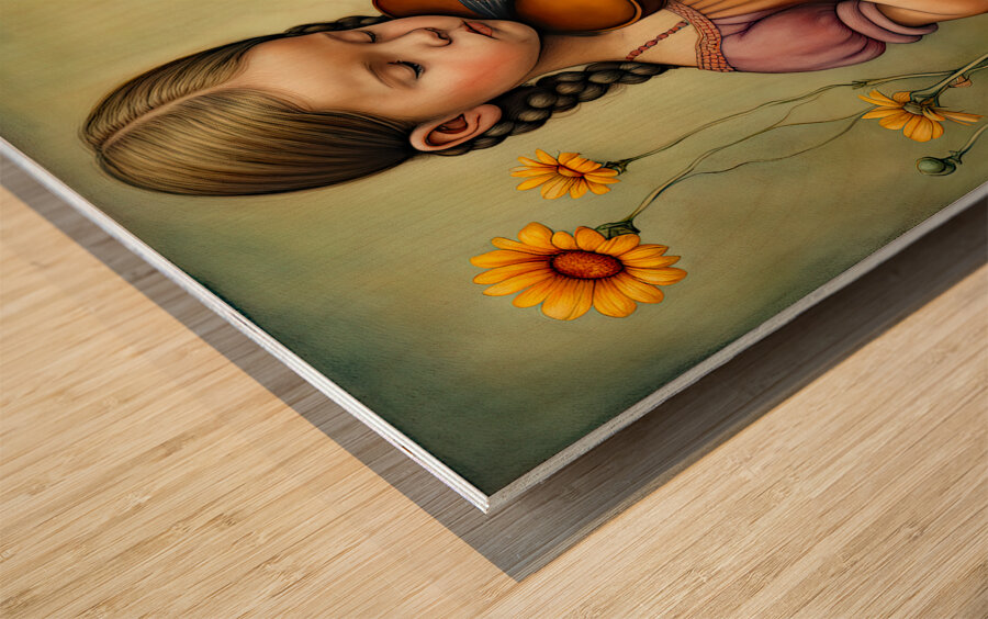 SWEETEST MUSIC Wood print