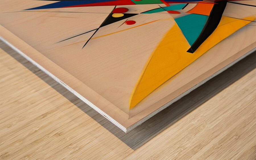 GROUCHO MARX 3D ABSTRACT Wood print