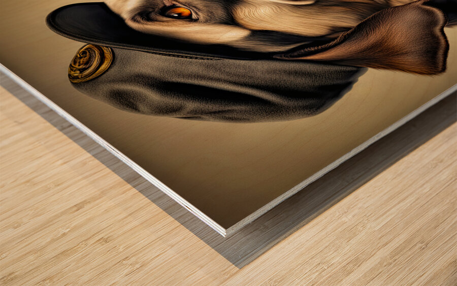 CROOKED SMOKES Wood print