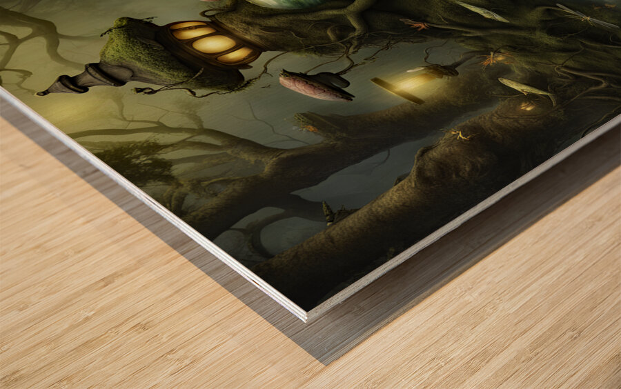 ENCHANTED LAND III Wood print