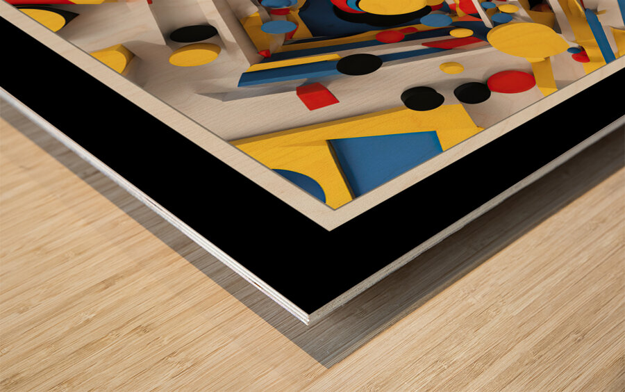 GRAVITY WINS  FRAMED Wood print