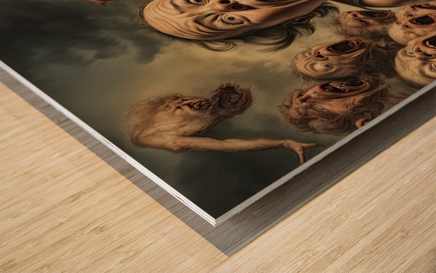 FACE YOUR FEARS 6 Wood print