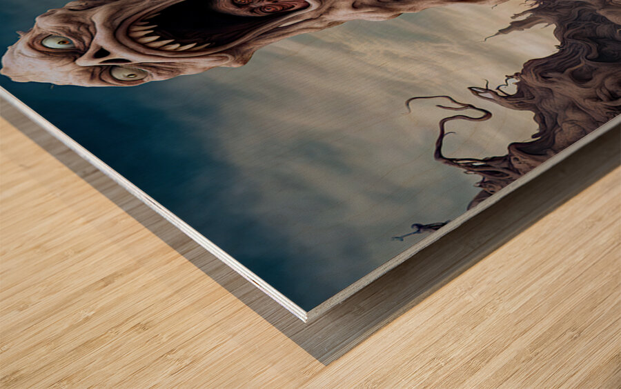 FACE YOUR FEARS 15 Wood print