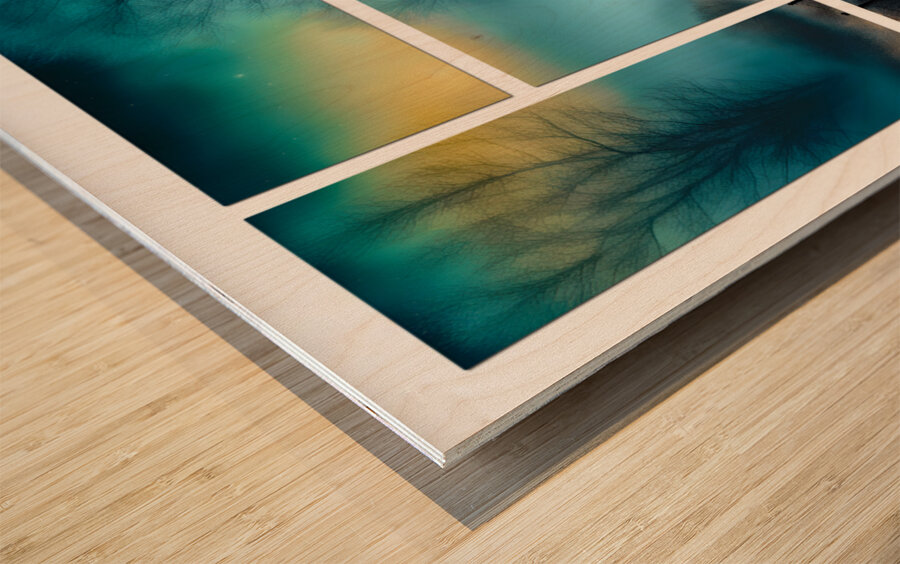 LIGHTS ON Wood print