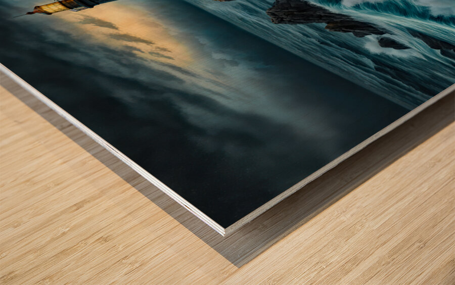 TOP OF THE HILL Wood print