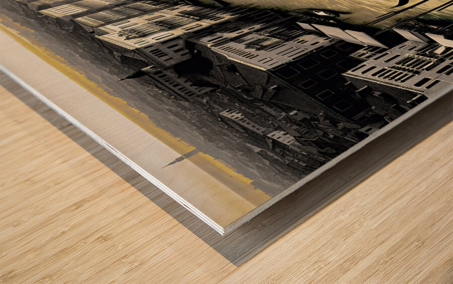 VENICE SUNRISE......SELECTIVE COLORING Wood print