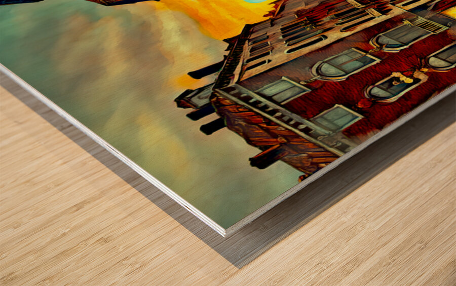 DREAMING OF VENICE......VELVET ABSTRACT Wood print
