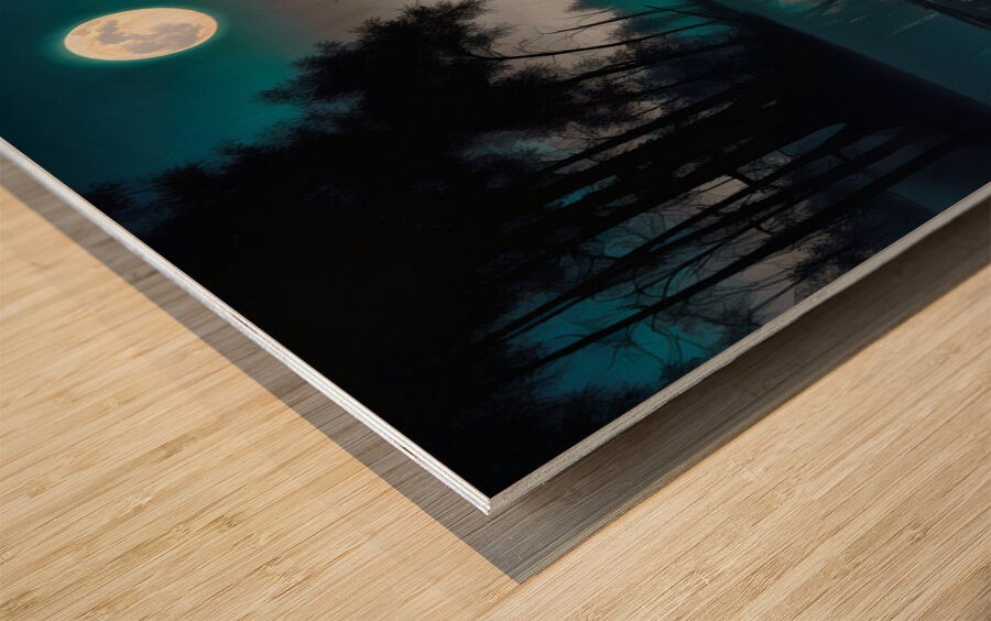 TROT LINE......SELECTIVE COLORING  Wood print