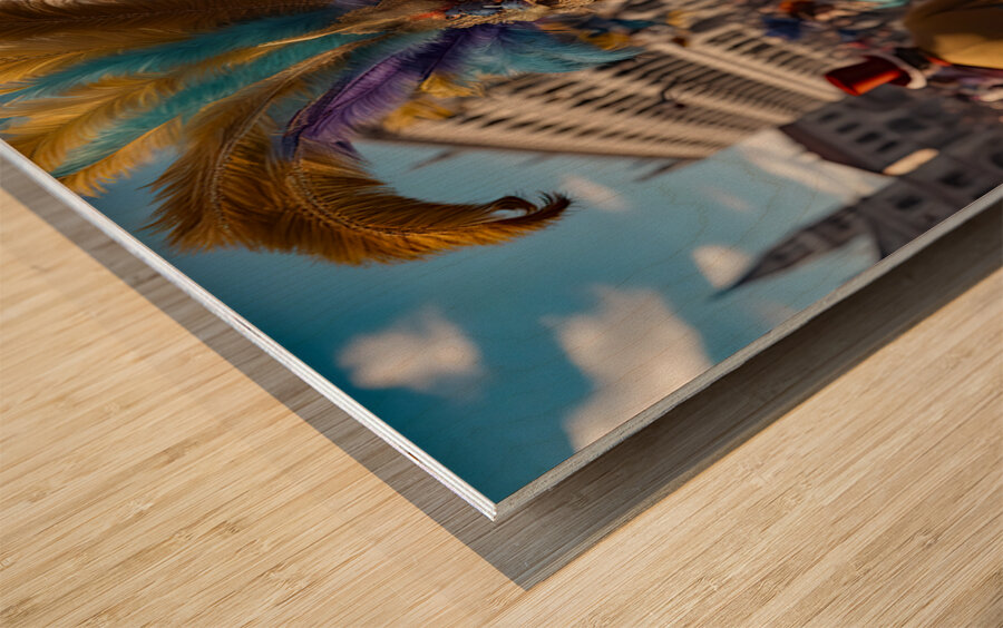 SHE LOOKS FAMILIAR. Impression sur bois