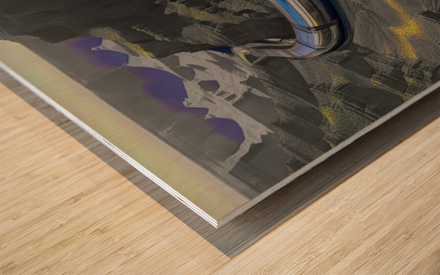 THE GORGE .....SELECTIVE COLORING Wood print