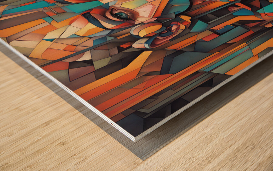 BLUE EYES Wood print